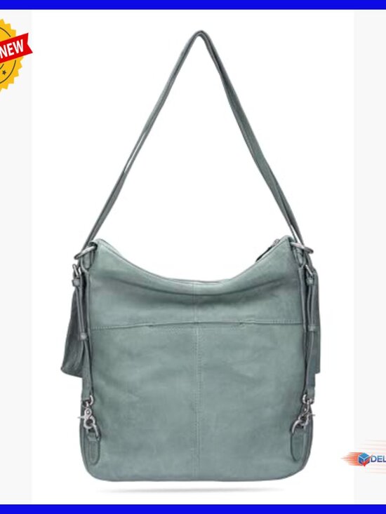 Genuine Leather Backpack Hobo Daypack for School Travel Casual Use main image 6